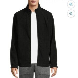 Swiss Alps  Big boys Black Full-Zip Fleece Jacket Size 18 Polyester